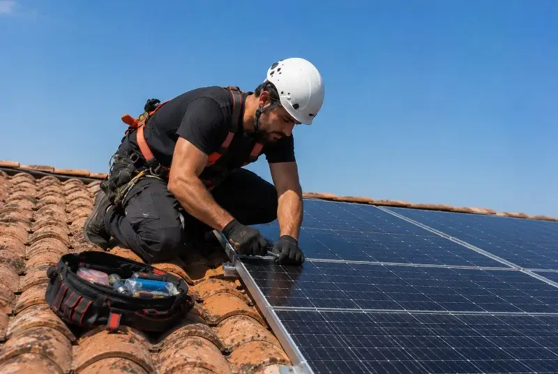 Maintenance et monitoring de panneaux solaires à Talais